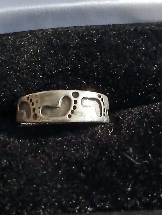 Jewelry - Sterling Footprints Toe Ring